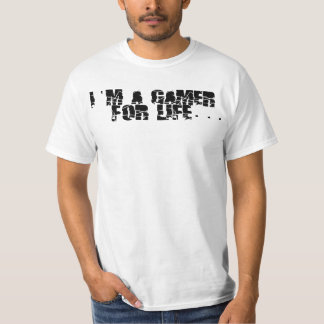 T-shirt Gamer pendant la vie