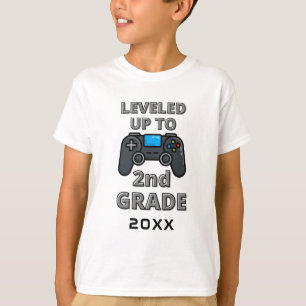 T-shirt Gamer personnalisé nivelé jusqu'à la 2e classe