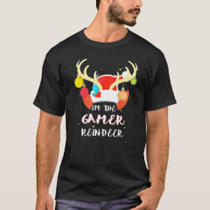 T-shirt Gamer Reindeer Group Costume de famille correspond