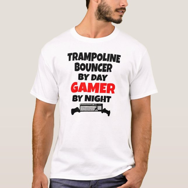 T-shirt Gamer Trampoline Bouncer (Devant)