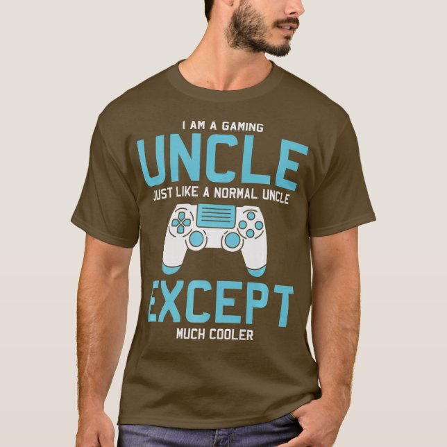 T-shirt Gamer Uncle Funny Jeu Cadeaux pour Uncles Vidéo (Devant)