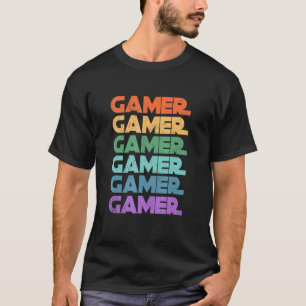T-shirt Gamer Vintage Retro les années 70 80s Style jeu vi