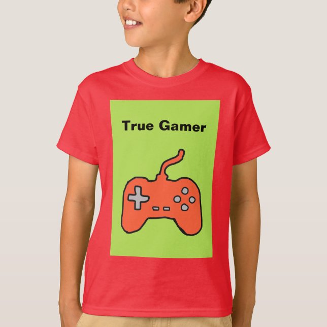 T-shirt Gamer vrai (Devant)