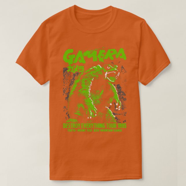 T-shirt GAMERA Tout détruire tour 1995 (Design devant)