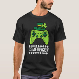 T-shirt Gamerchaun Irlandais Gamer Paddles Hommes St Patri