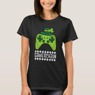 T-shirt Gamerchaun Irlandais Gamer Paddles Hommes St Patri