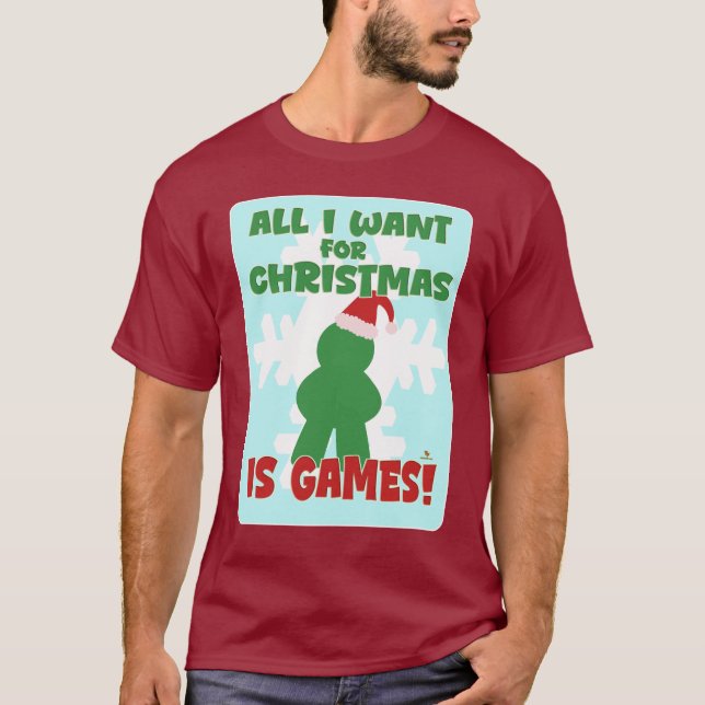 T-shirt Games For Christmas Fun Holiday Slogan Art (Devant)