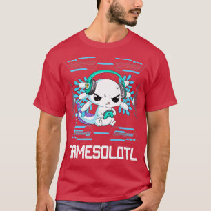 T-shirt Gamesolotl Aolotl Vidéo Gamer Kawaii Pastel Goth A