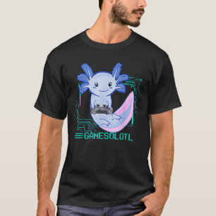 T-shirt Gamesolotl Axolotl Jeu Vidéo Jeu Jeu Jeu Axolotl