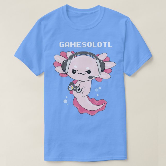 T-shirt Gamesolotl Axolotl Jouer Jeux Vidéos Jeu Axo (Design devant)