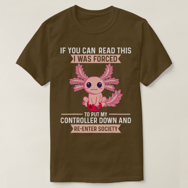 T-shirt Gamesolotl Axolotl Jouer Jeux Vidéos Pour Garçons  (Design devant)