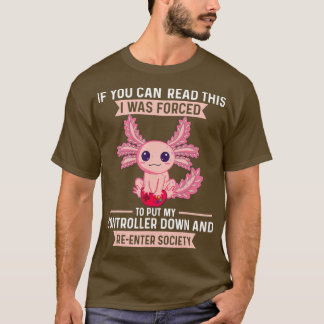 T-shirt Gamesolotl Axolotl Jouer Jeux Vidéos Pour Garçons 