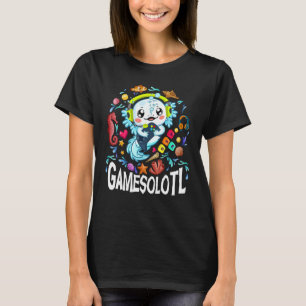 T-shirt Gamesolotl Axolotl Vidéo Gamer Axolotl Fish Boys K