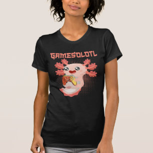 T-shirt Gamesolotl Axolotl Vidéo Gamer Kawaii Pastel Goth