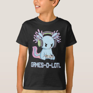T-shirt Gamesolotl Axolotl Vidéo Gamer Kawaii Pastel Goth