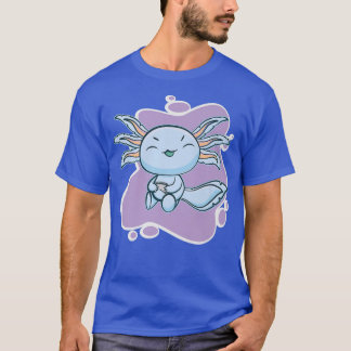 T-shirt Gamesolotl Blue Aolotl Jouer Video Gamer Marcher