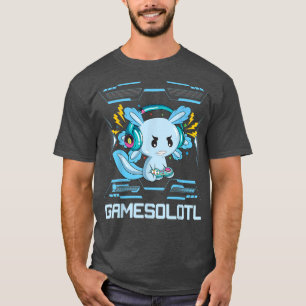 T-shirt Gamesolotl Gamer Aolotl Cute Aolotl Anime Gaming V