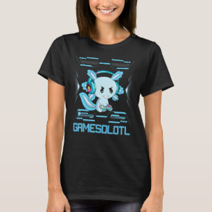 T-shirt Gamesolotl Gamer Axolotl Fish Jouer Jeux Vidéos