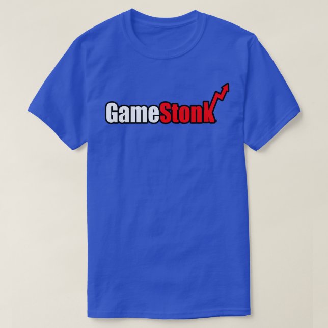 T-shirt GameStonk Drôle et autocollant (Design devant)