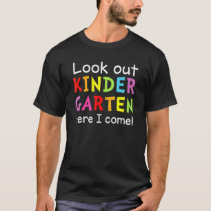 T-shirt Gamin Attention Maternelle Je Revient À L'école