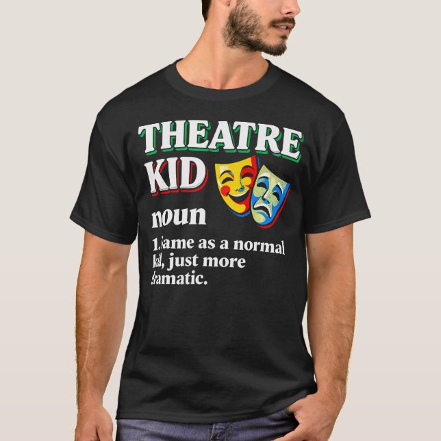 T-shirt Gamin de théâtre de définition drôle (Devant)
