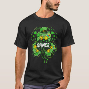 T-shirt Gaming Boys Video Game Contrôleur de jeu St Patric