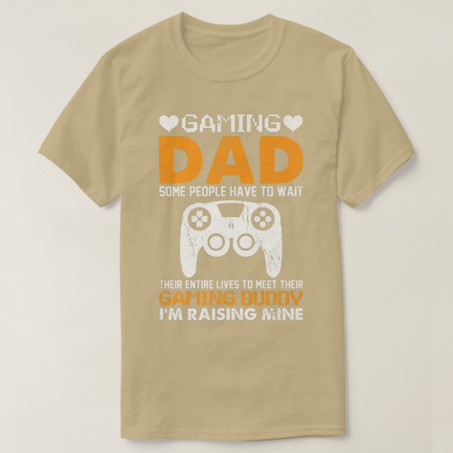 T-shirt Gaming Dad Console Gamer Video Game Player Fathers (Design devant)