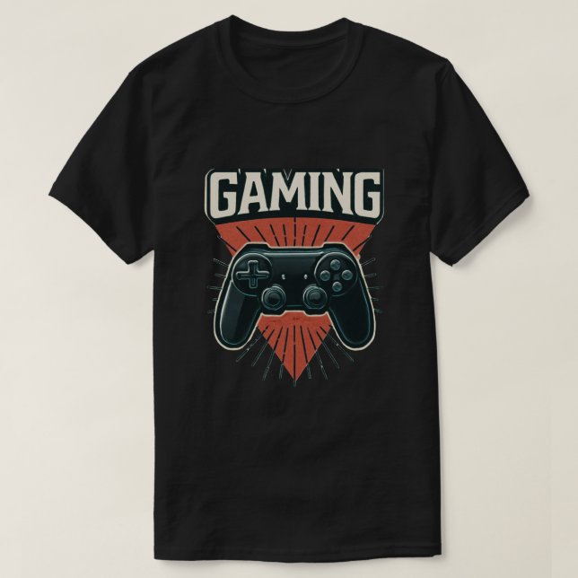 T-shirt Gaming Vibes: Bold Controller Design (Design devant)