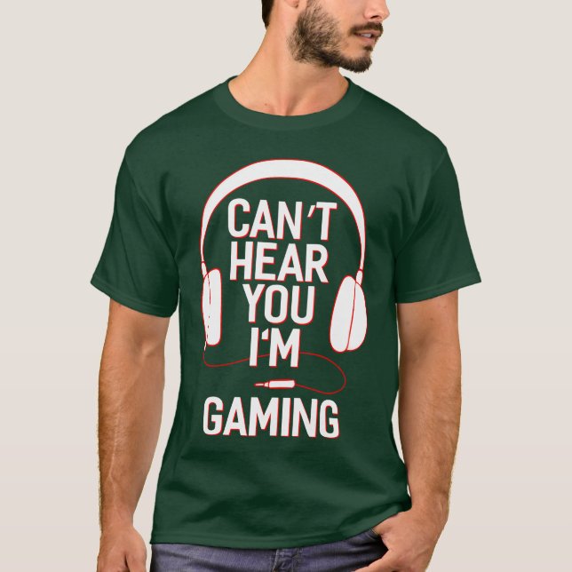 T-shirt Gaming Video Game Gamer Console Nerd Geek Gift fun (Devant)