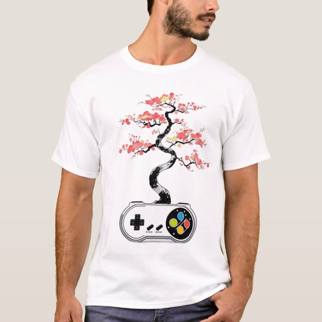 T-shirt Gaming Zen - Bonsai Tree Controller (Devant)