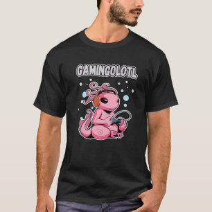 T-shirt GAMINGOLOTL Kawaii Axolotl Gamer Amour du jeu amus