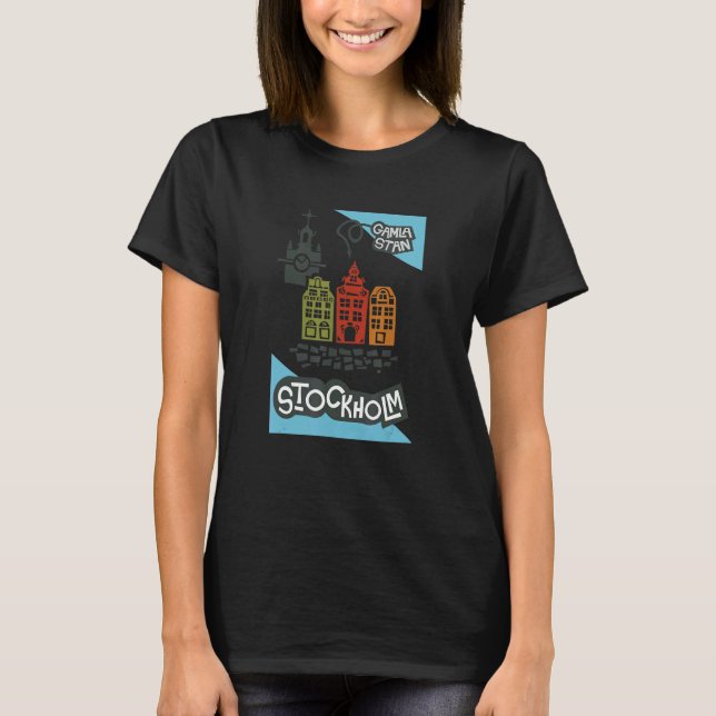 T-shirt Gamla Stan Stockholm (Devant)