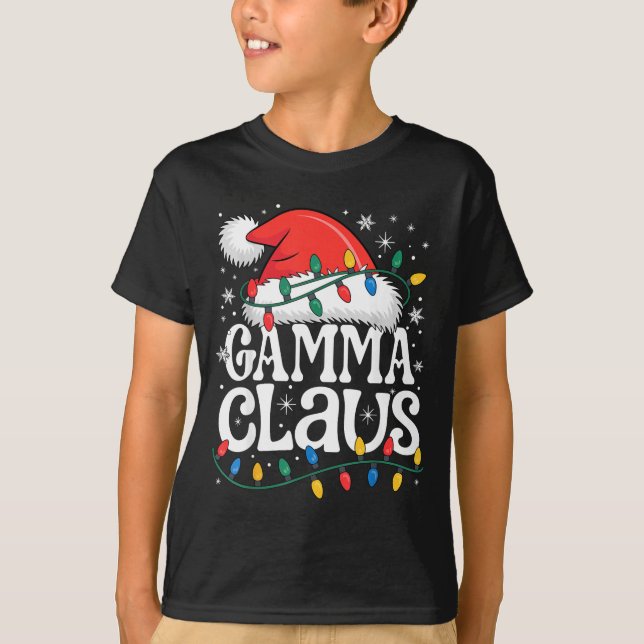 T-shirt Gamma Claus Funny Xmas Christmas Grandma Holiday S (Devant)