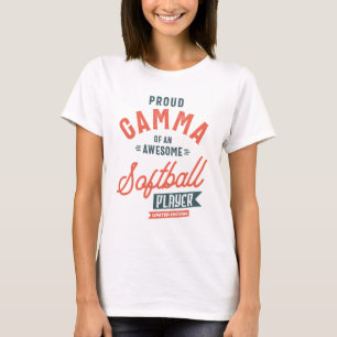 T-shirt Gamme de femmes d'un joueur de softball Mère's Day