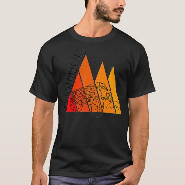 T-shirt Gamme de montagnes Tacoma terrestre Premium (Devant)