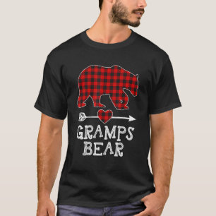 T-shirt Gamme de pyjama correspondants pour les ours rouge