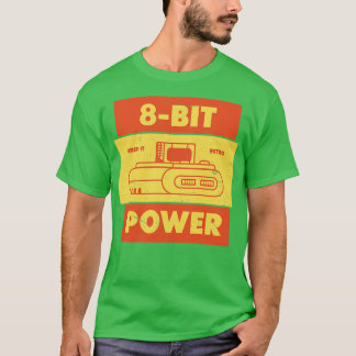 T-shirt Gamme rétroélectrique de 8 bits