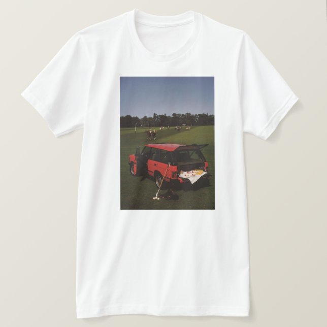T-shirt Gamme Rover Classic Polo Match Pique-nique (Design devant)