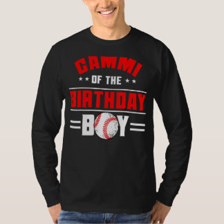 T-shirt Gammi Of The Birthday Boy Baseball Thème Famille B