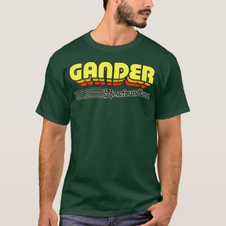 T-shirt Gander - Terre-Neuve - Rayures rétro