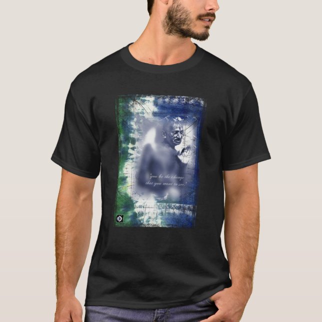 T-shirt Gandhi par Gregory Gallo (Devant)