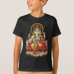 T-shirt Ganesh<br><div class="desc">Belle peinture de Ganesh le gardien et le solvant des obstacles !</div>