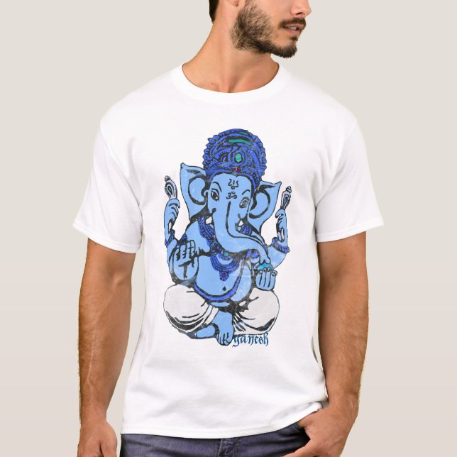 T-shirt ganesh bleu (Devant)