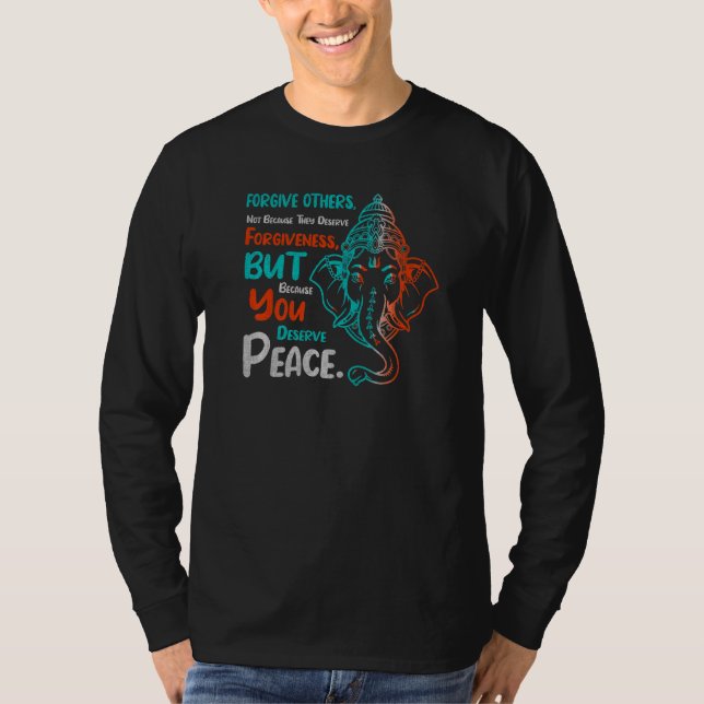 T-shirt Ganesh de la paix spirituelle (Devant)