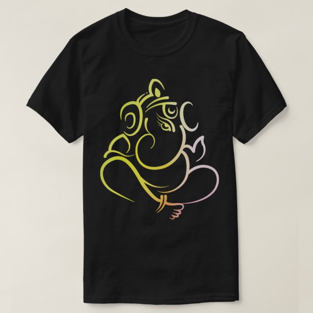 T-shirt Ganesh Dieu éléphant indien  (Design devant)