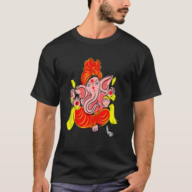 T-shirt Ganesh Ohm Yoga  Third Eye  Isha  Hindu  Linga (Devant)