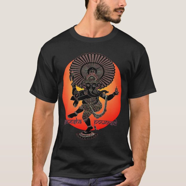 T-shirt Ganesha a actionné (Devant)
