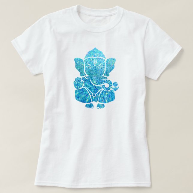 T-shirt Ganesha bleu clair (Design devant)