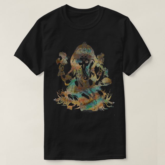 T-shirt Ganesha, Ganesh, Déité hindoue, Sorcière, Wiccan,  (Design devant)