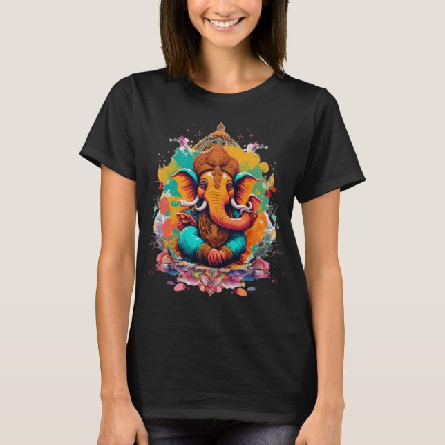 T-shirt Ganesha, ganesh, ganapati enlever les obstacles #1 (Devant)